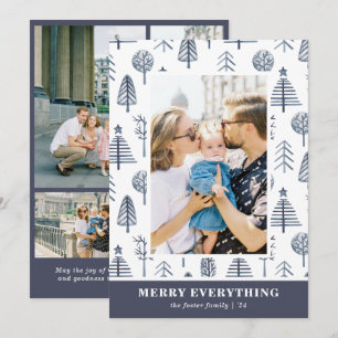 Carte de vœux festive 5 photos (1+4)
