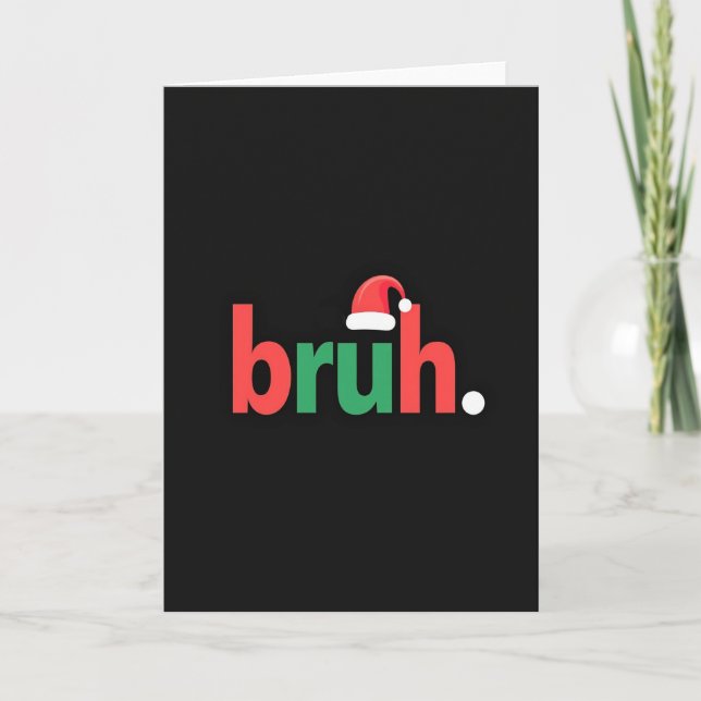 Carte de vœux festive Bruh (Devant)