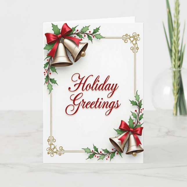 Carte de vœux festive de fêtes (Devant)