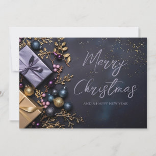 Carte de vœux festive de Noël