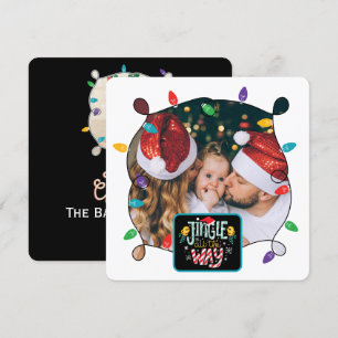 Carte de vœux festive Jingle all the way (ajoutez 