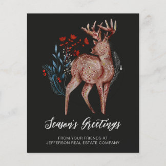 Carte de vœux festive nordique Budget Cerf folklor