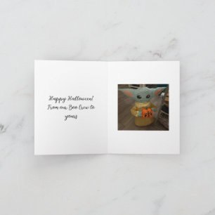 Carte de vœux festive pliée Halloween