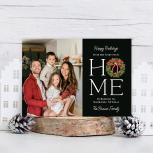 Carte de vœux festive pour annonce de déménagement