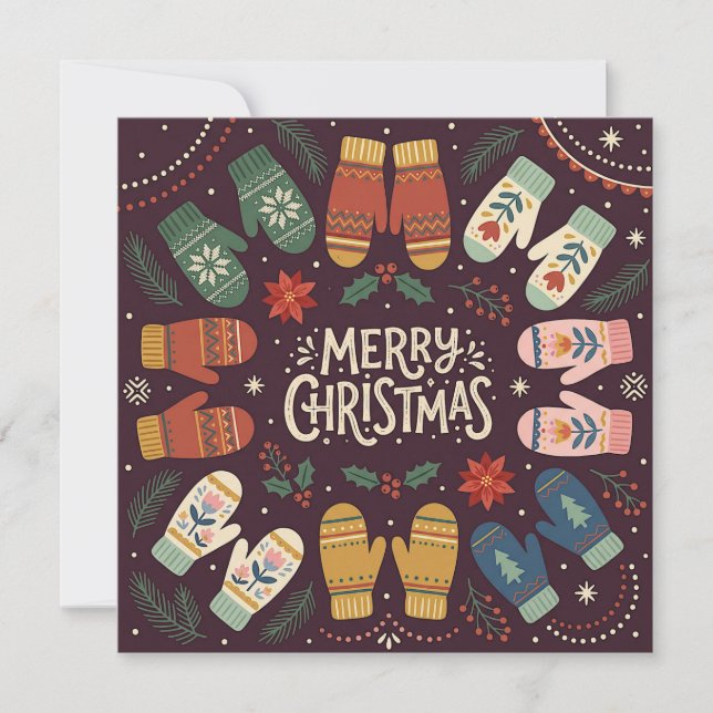 Carte de vœux festive pour les Fêtes (Devant)