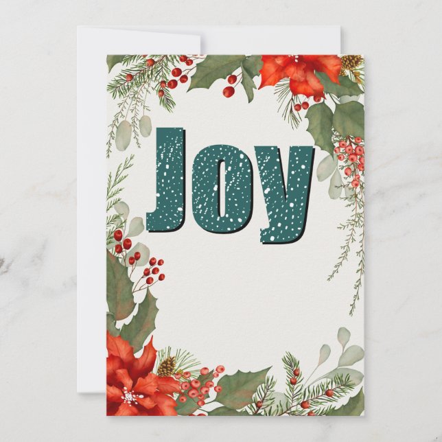 Carte de voeux Festiy Joy Holiday (Devant)