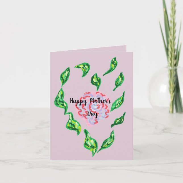 Carte de vœux Fête des Mères (Devant)