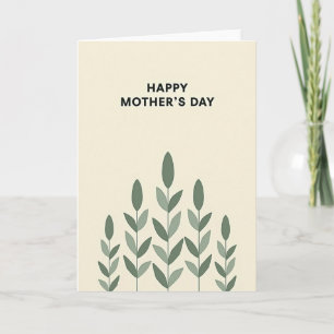 Carte de vœux Fête des Mères florale Joyeuse Fête 