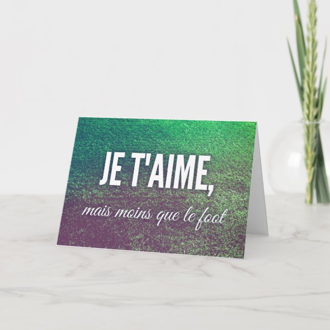 Carte de vœux Fête des mères - Foot (Devant)