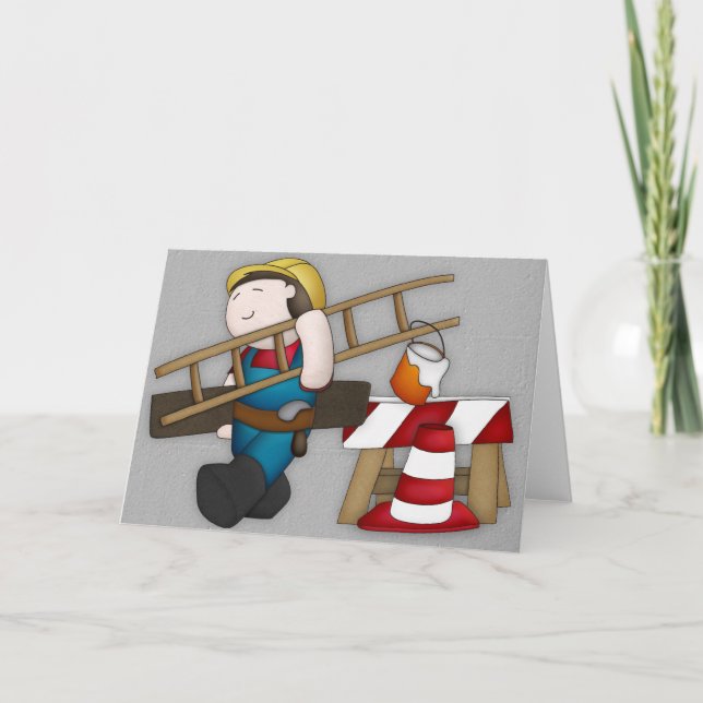 Carte de voeux Fête des pères des travailleurs de  (Devant)