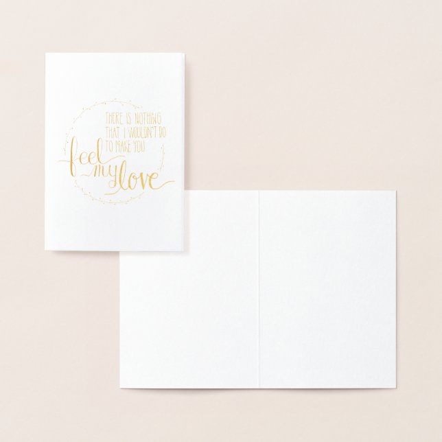 Carte de voeux Feve My Love Foil (Affichage)