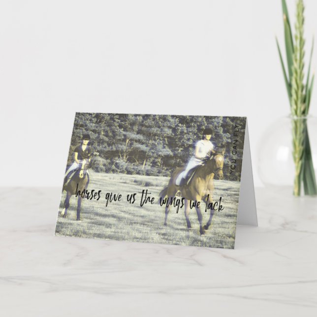 Carte de voeux FIELD RACING (Devant)