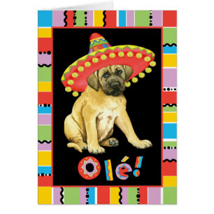 Carte de voeux Fiesta Mastiff