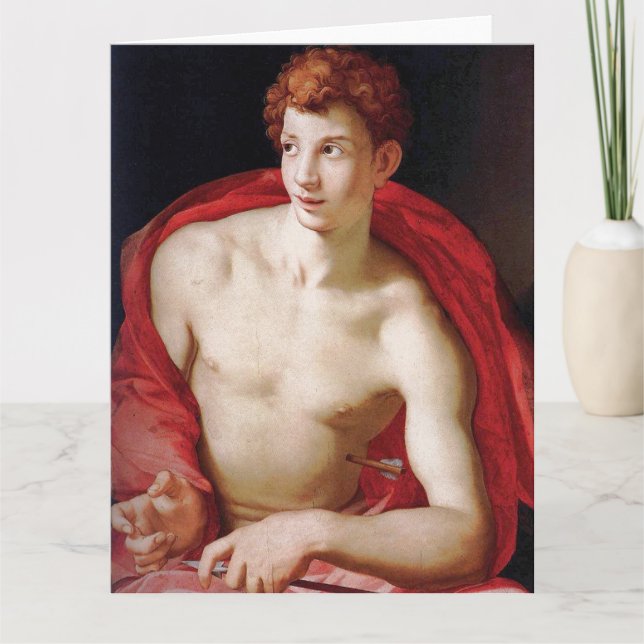 Carte de vœux fine art St Sébastien (Devant)