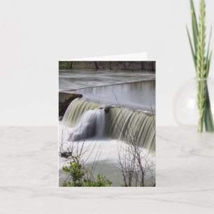Carte de voeux Finley Dam Waterfall
