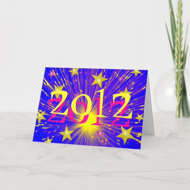 Carte de voeux Firework '2012' (Devant)