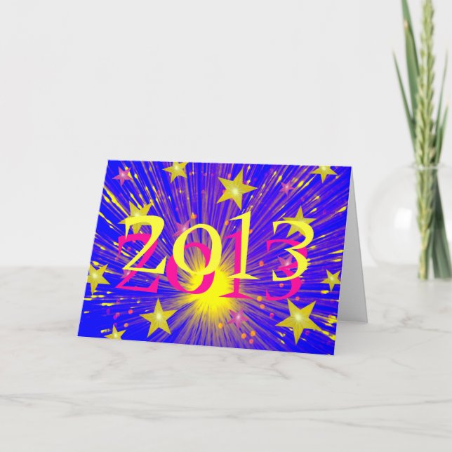 Carte de voeux Firework '2013' (Devant)