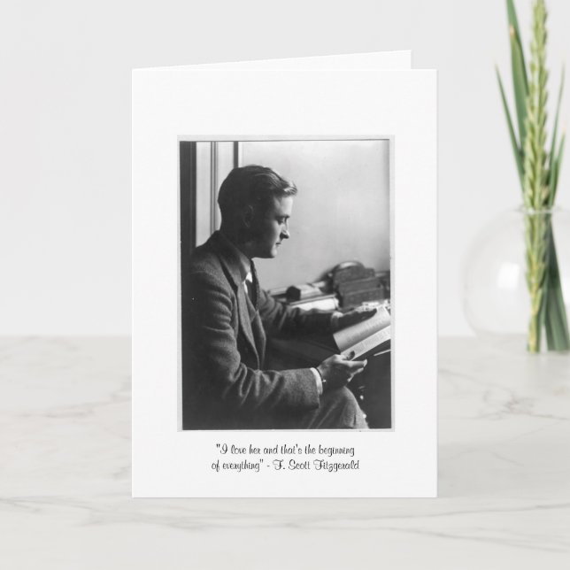 Carte de vœux Fitzgerald "C'est le début" (Devant)