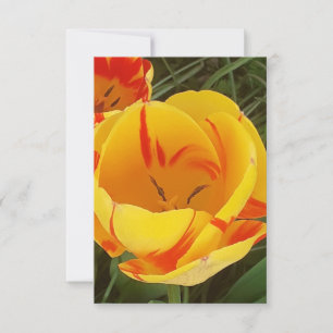 Carte de voeux Flat Tulips Spring