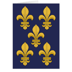 Carte de voeux Fleur-de-lis
