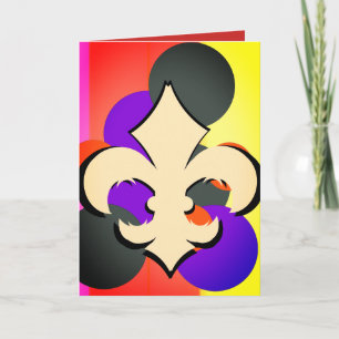 Carte de voeux Fleur-de-Lis 5"x7"