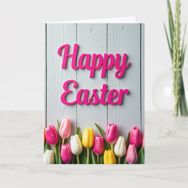 Carte de vœux Fleur de printemps (Devant)