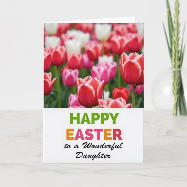 Carte de vœux Fleur de tulipe (Devant)