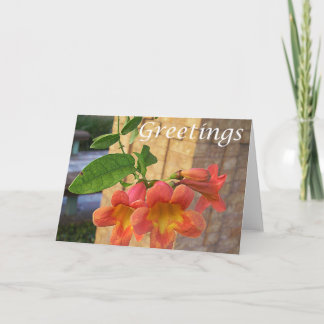Carte de voeux Fleur du tunnel