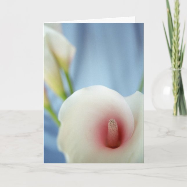 Carte de voeux Fleur Lys Swirl (Devant)