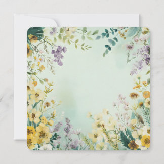 Carte de vœux Fleur sauvage