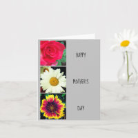 Carte de vœux Fleurs Bonne Fête des Mères