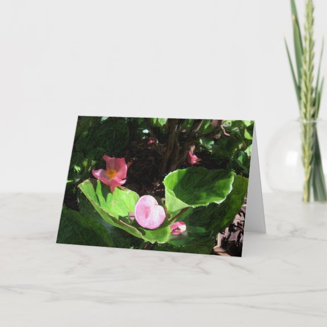 Carte de voeux Floral (Devant)