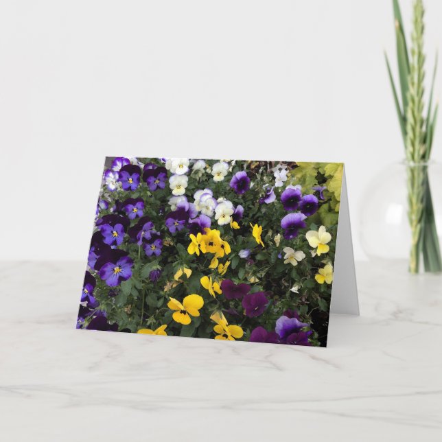 Carte de voeux Floral (Devant)