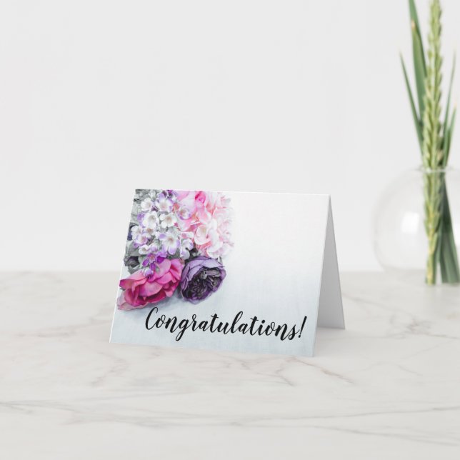 Carte de voeux Floral Bouquet (Devant)