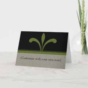 Carte de voeux Floral Chic Personnalisable, Gree O