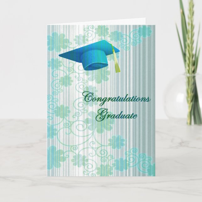 Carte de voeux Floral Graduation (Devant)