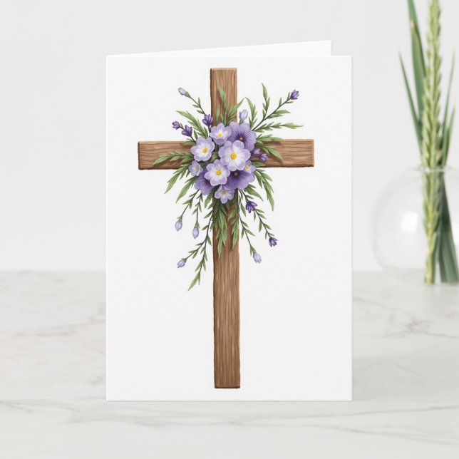Carte de vœux Floral Timber Beauty (Devant)
