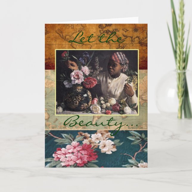 Carte de voeux florale (Devant)