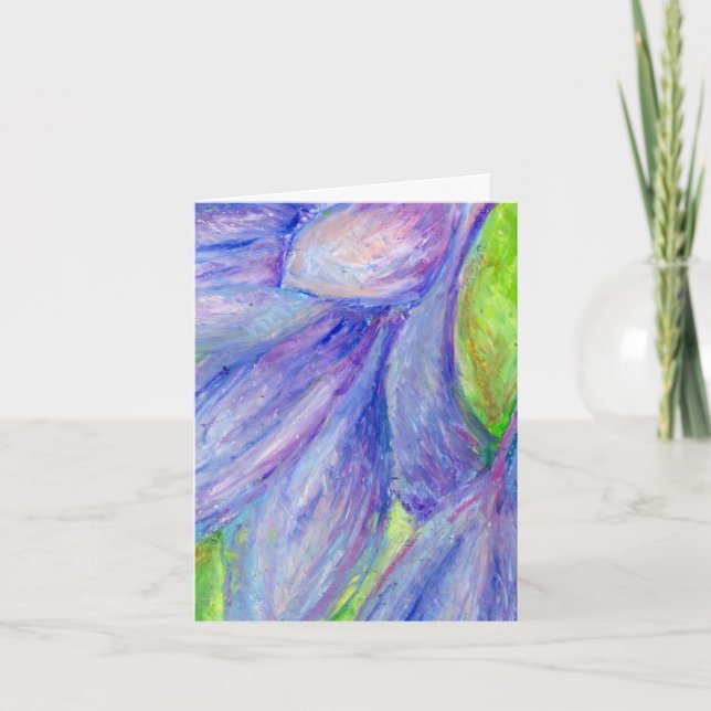 Carte de vœux florale (Devant)