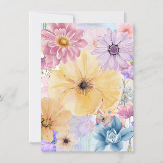 Carte de vœux florale Bright Blooms
