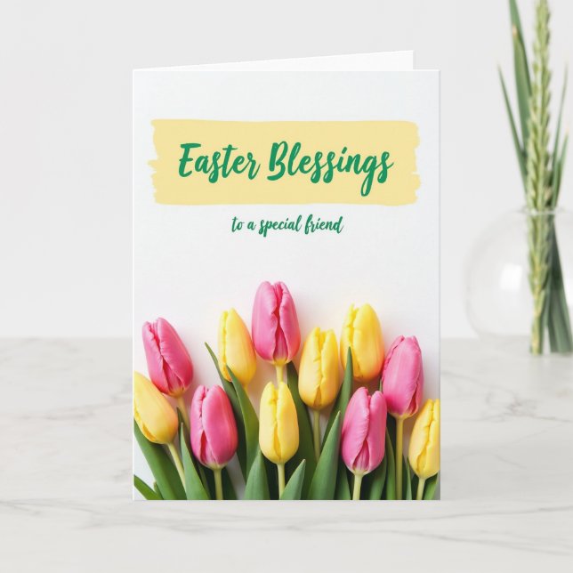 Carte de vœux florale de printemps (Devant)