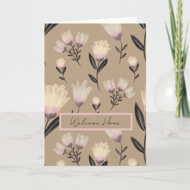 Carte de vœux florale Soft Blush Botanique (Devant)