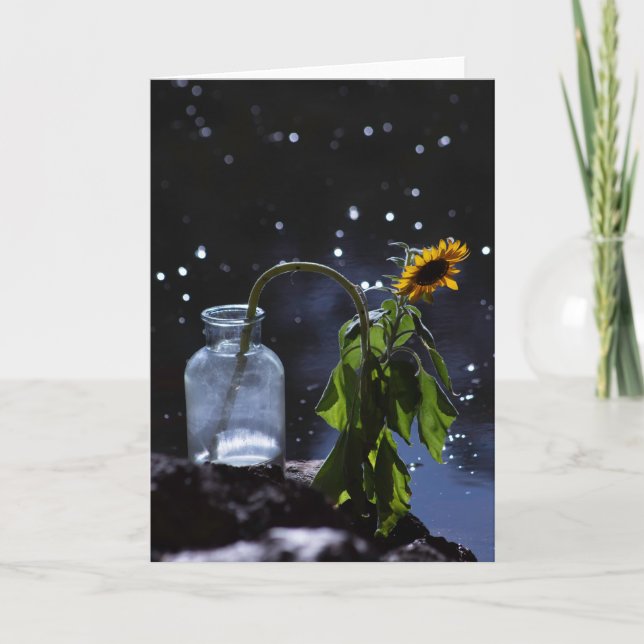 carte de voeux florale, vierge (Devant)