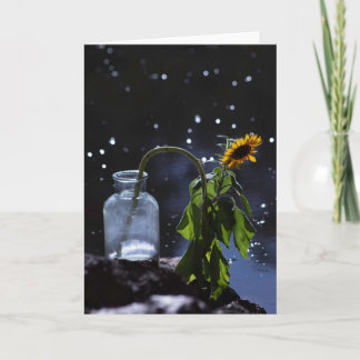 carte de voeux florale, vierge