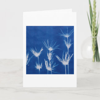 Carte de vœux florale vierge à l'intérieur 