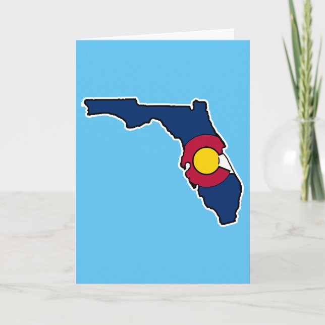 Carte de voeux Floride Colorado personnalisable (Devant)