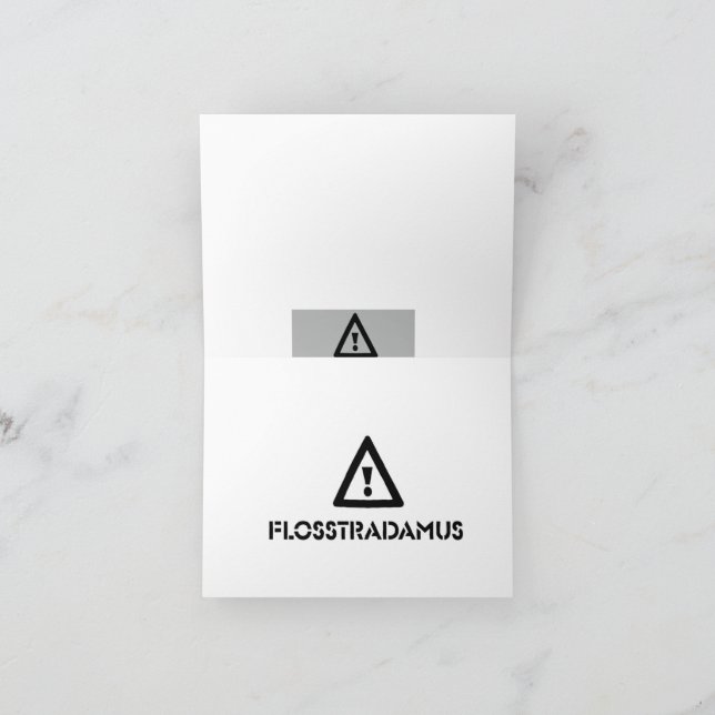 Carte de voeux FLOSSTRADAMUS (Intérieur)