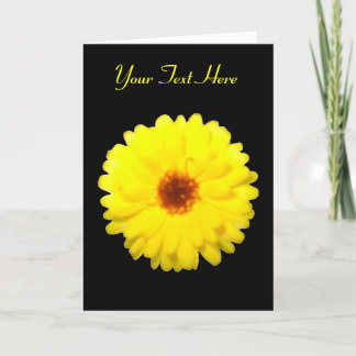 Carte de voeux Fluorescent Marigold personnalisabl