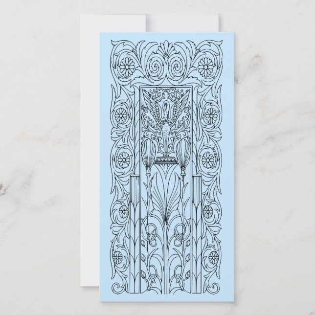 Carte de vœux FNC Swan Door (Devant)