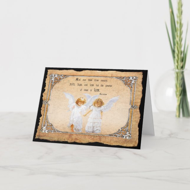 Carte de voeux. Foi, espoir et amour (Devant)